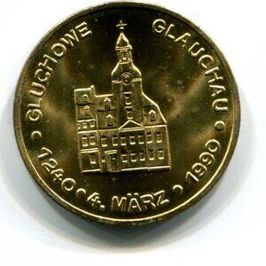 1990 Germany Glauchau Commemorative Medal (b735-118)
